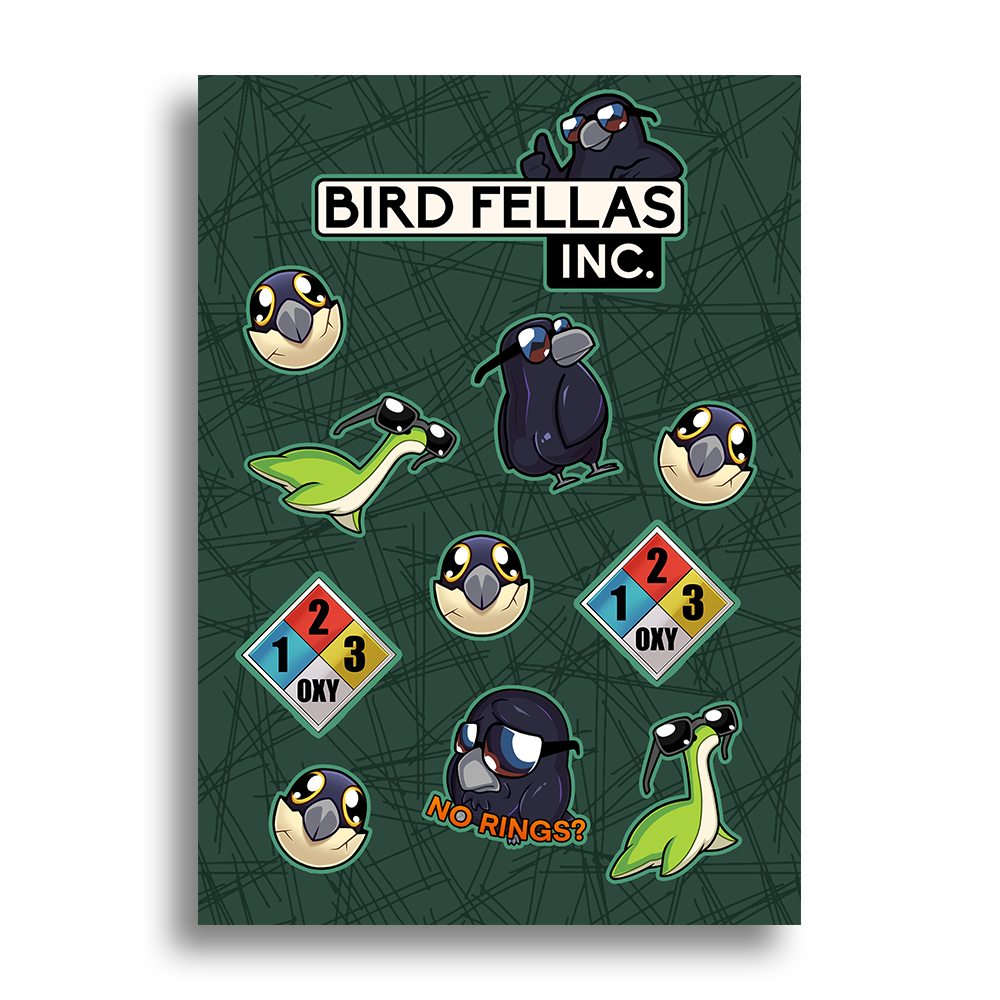 MooreOver | Bird Fellas Incorporated - Sticker Pack