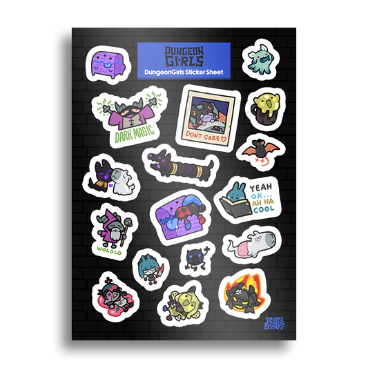 MilkyBoxBoy | Dungeon Girls Sticker sheet vol.1 - Sticker Sheet