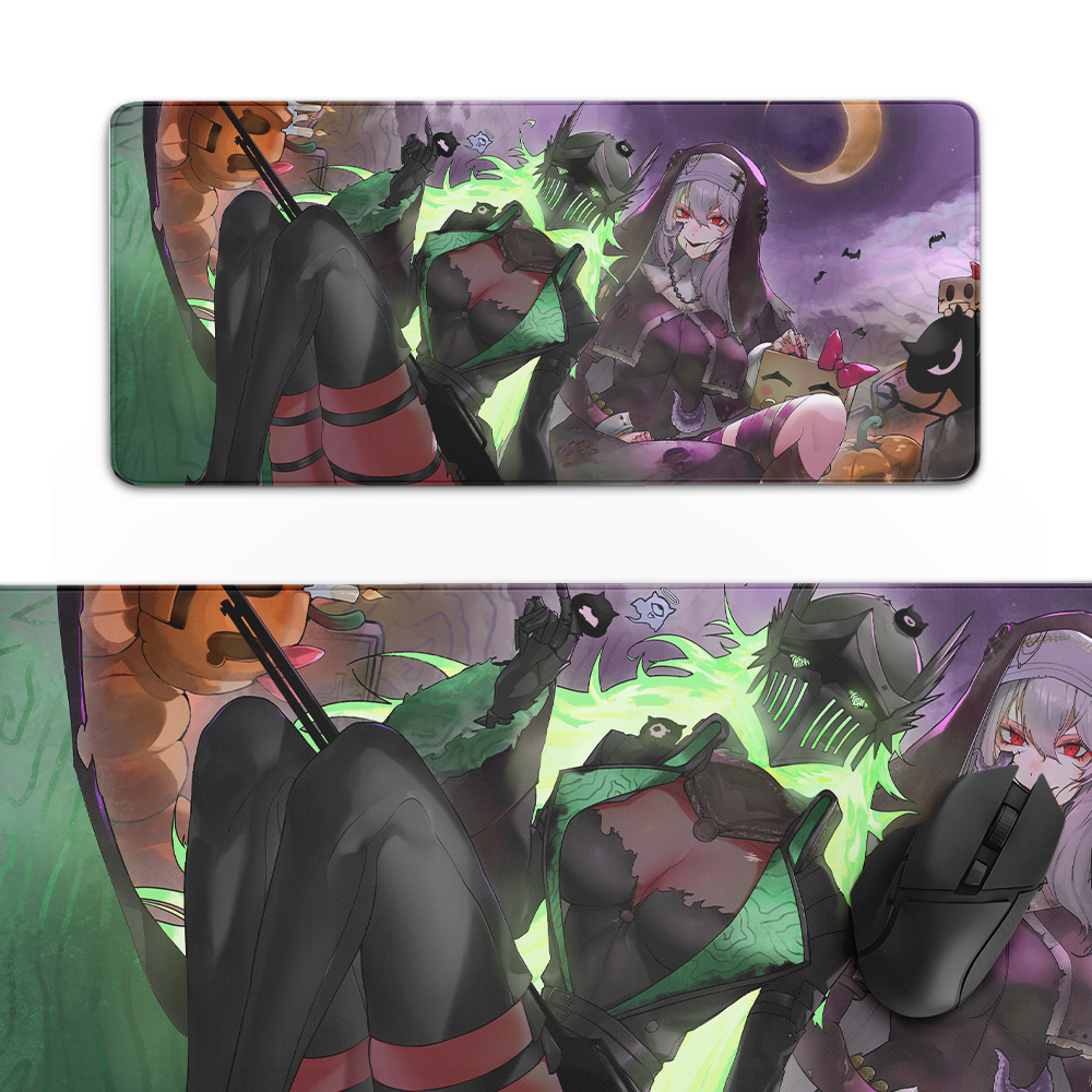 PorcelainMaid | Fright Knight Party - Desk Mat