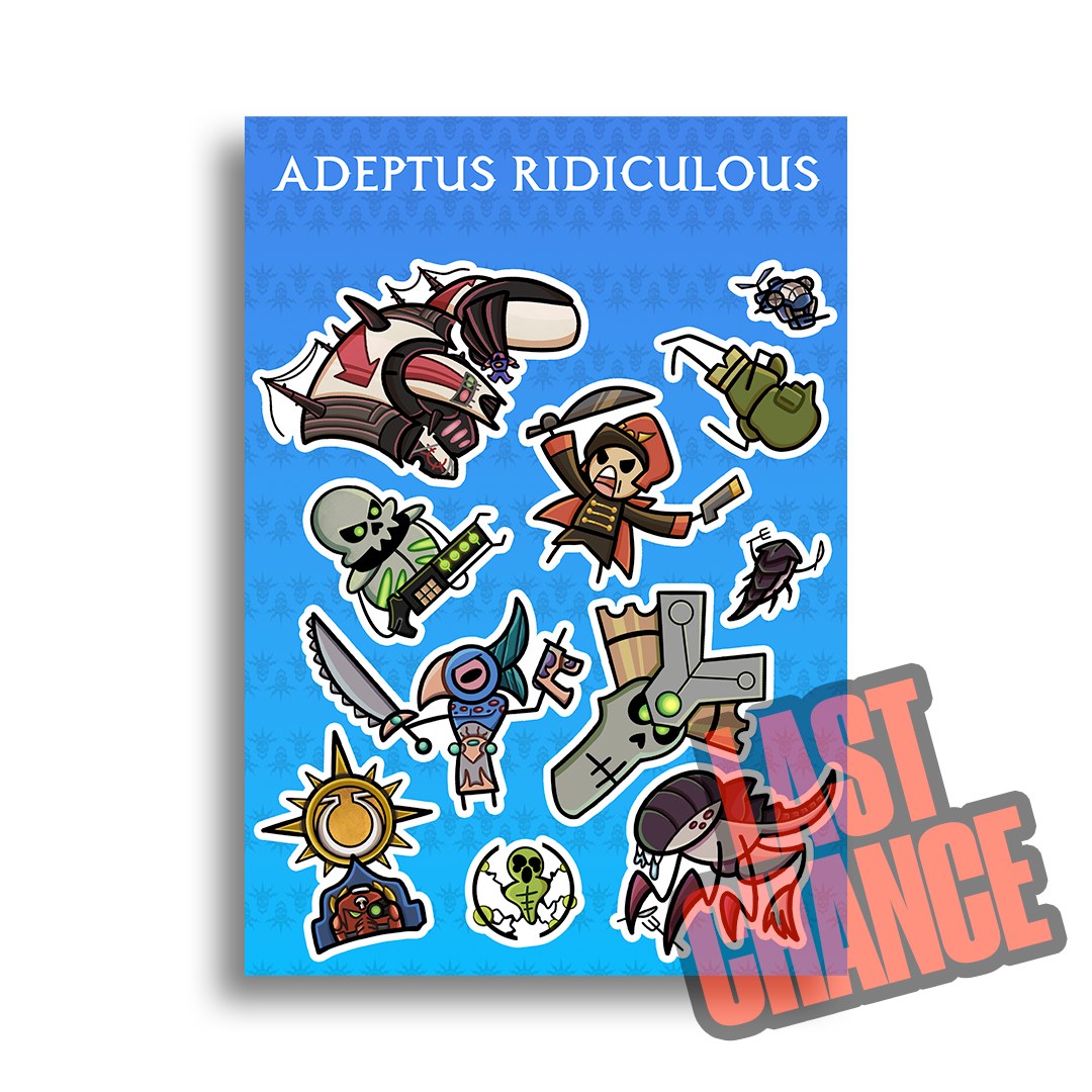 Adeptus Ridiculous | Little Guys - Sticker Sheet