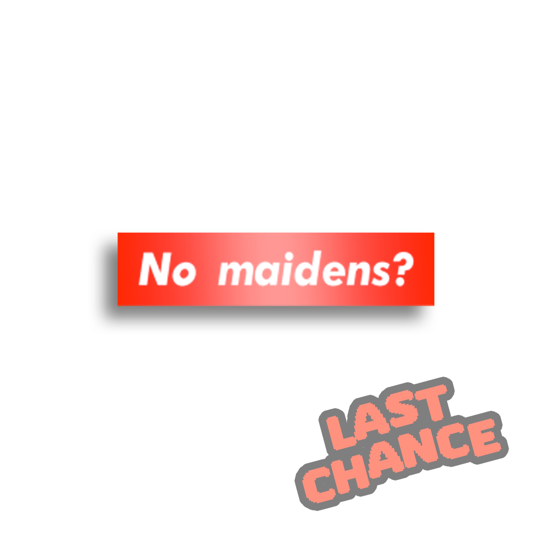 Bricky | No Maidens? - Sticker